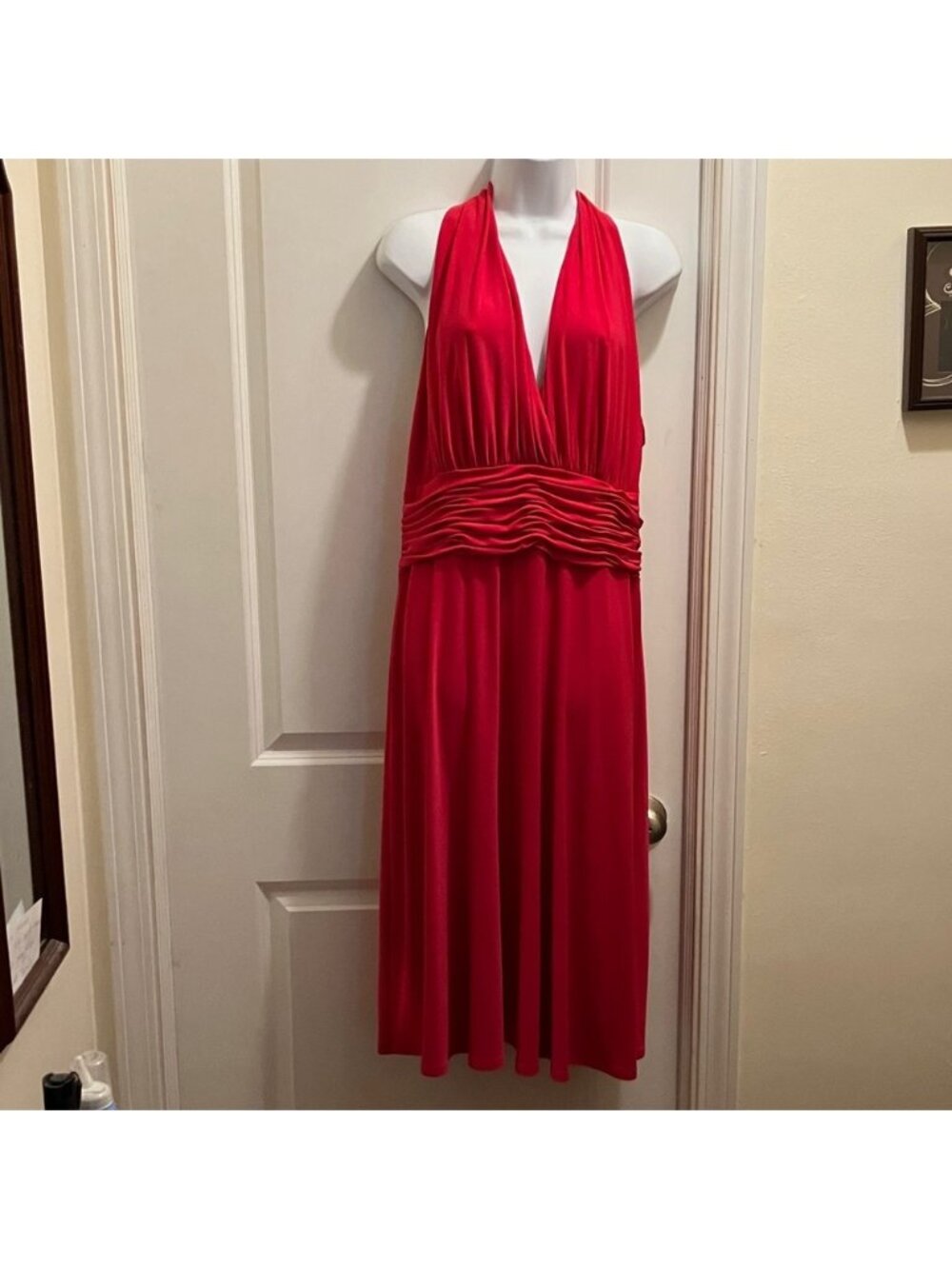 Evan Picone formal hot pink dress sz 16